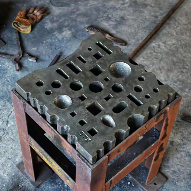 swage-block-buy-swaging-forming-sinking-die-section-steel-forging